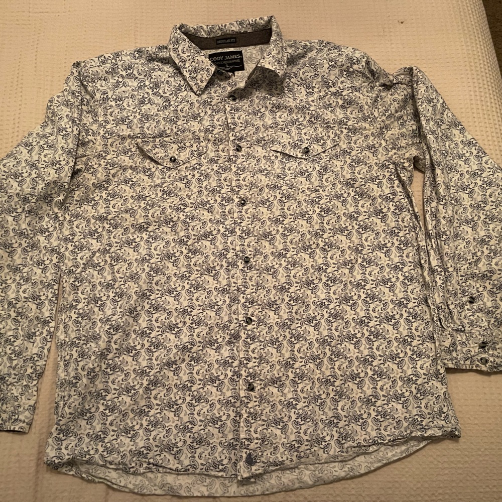Cody James Long Sleeve Peral Snap